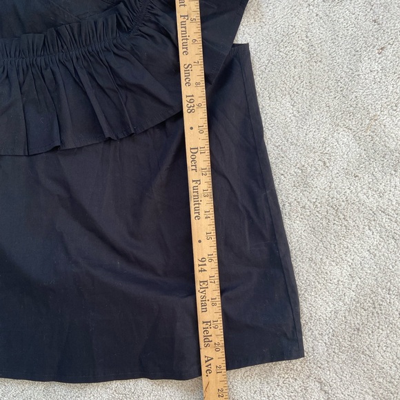 Black Ruffled Women's Top - Picture 8 of 10